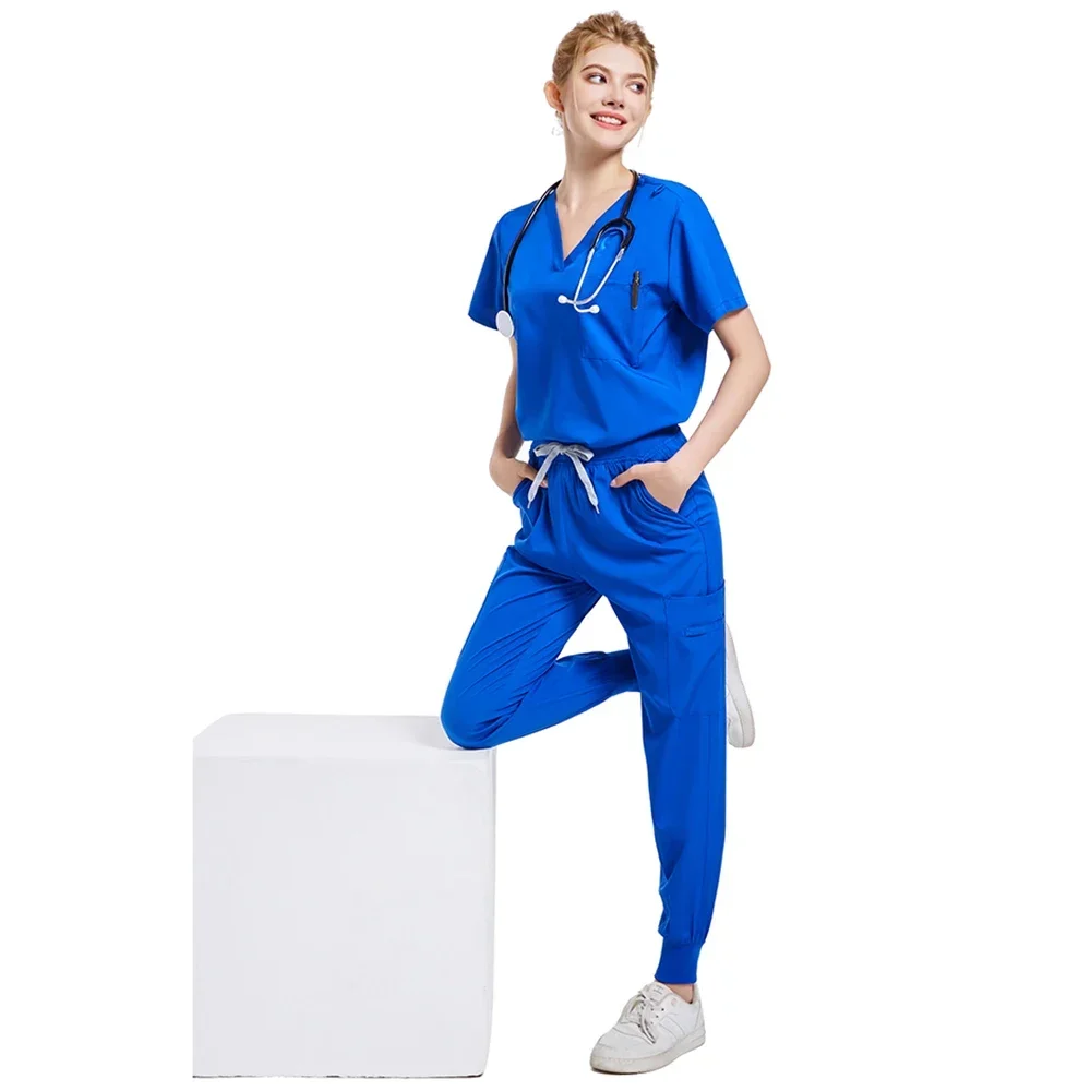 Sala de cirurgia Conjunto Uniforme Médico, Hospital Trabalhando Scrubs, Suprimentos Médicos, Enfermeira Cirurgia Dentária Terno, Workwear Atacado