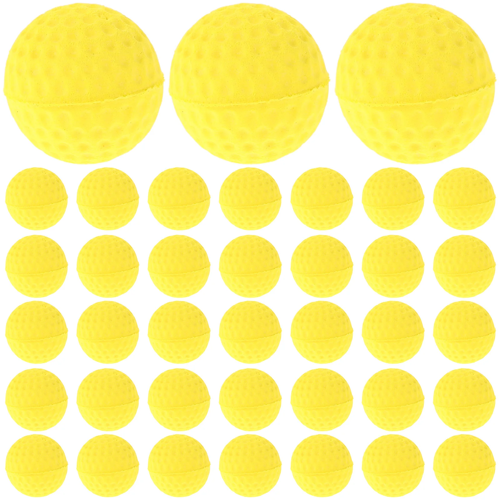 Balles de pratique de Golf en mousse, 50 pièces, balle de lancer Eva souple pour jeux d'intérieur et d'extérieur, enfants et adultes, entraînement de Golf coloré gonflable