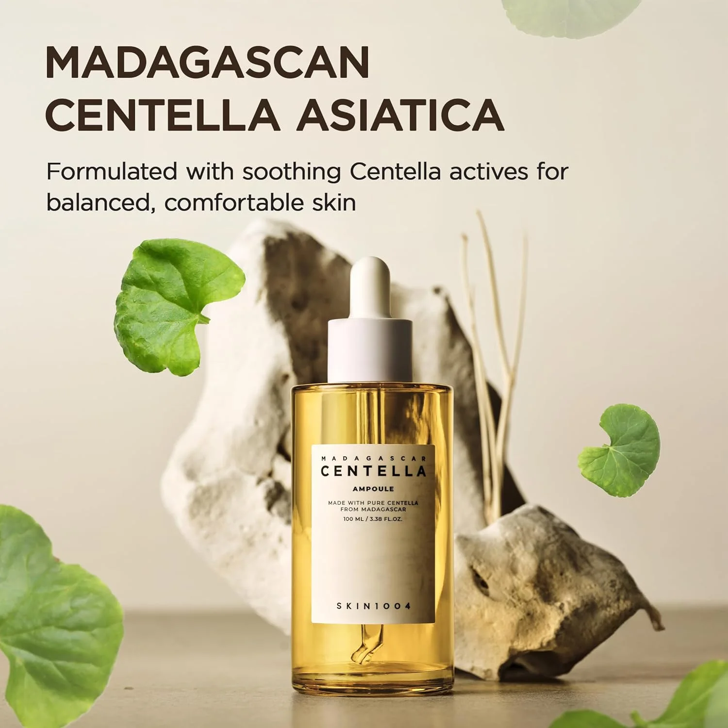 Serum Wajah Centella Asiatica Ampul Korea Pengontrol Minyak Menghilangkan Jerawat Esensi Pelembab untuk Produk Perawatan Kulit Kaca