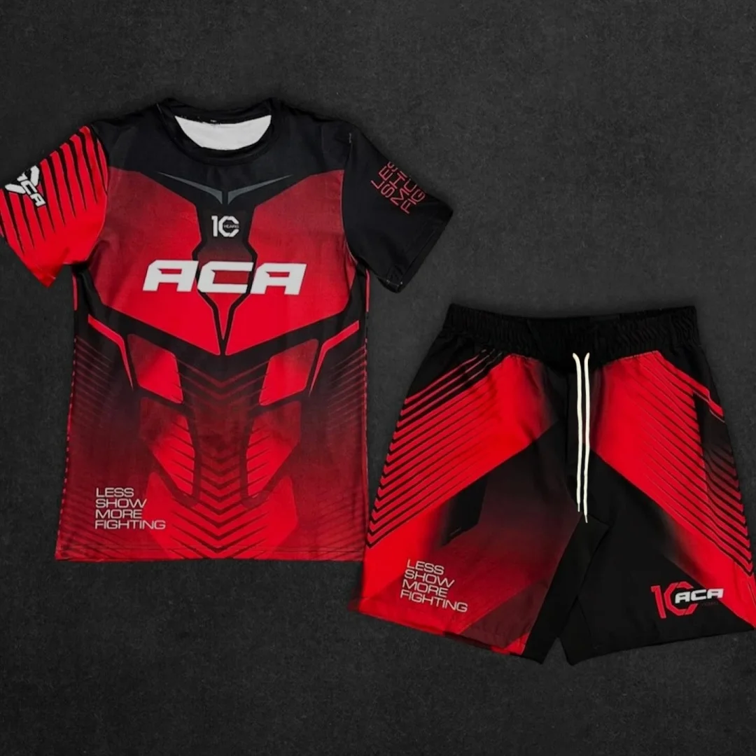 Image of 2026 Neue Wettkampf-Edition: Atmungsaktives Box- und Kampf-Set (T-Shirt und Shorts) für Wrestling-Training – für Erwachsene und Kinder
