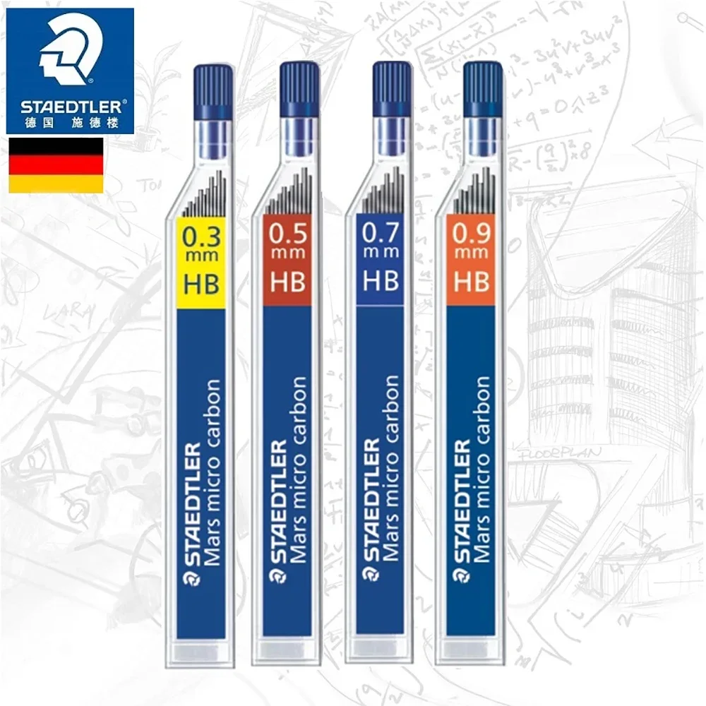 1 Box STAEDTLER 250 Mechanical Pencil Refill Not Easy To Break Writing Smoothly 0.3/0.5/0.7/0.9/1.3mm Back To School Stationery