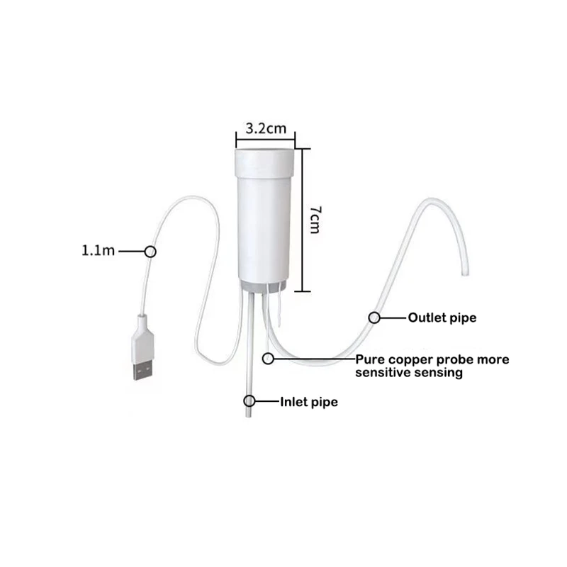 ปั๊มน้ำอัจฉริยะภายนอก5V, ปั๊มระบายน้ำ USB ระบบปรับอากาศแบบแขวนตู้ปั๊มน้ำคอนเดนเสท