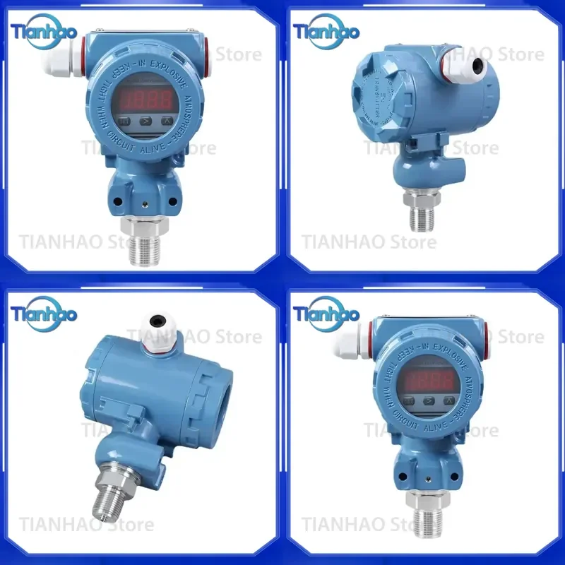 for 2088 Absolute Pressure Transmitter Industrial Differential Pressure Sensor 4-20mA Output High Precision Gauge Transducer