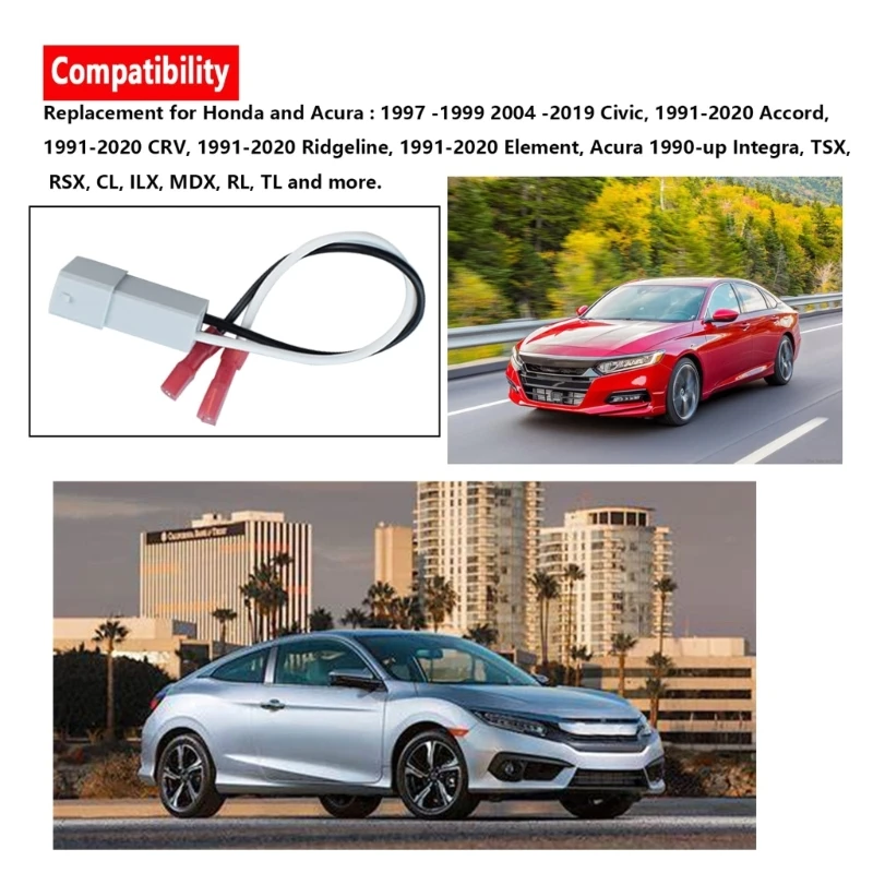 72-7800 Car Speaker Connector Radio Speaker Harness Adapter for Accord Replacement Speaker Wire Harness Auto Accessory