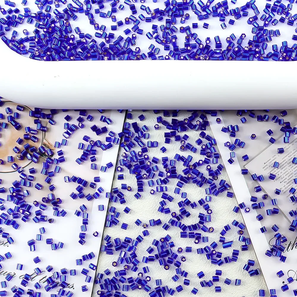 450gMGB 2-cutting glass seed bead multi-color scattered bead bracelet necklace DIY process
