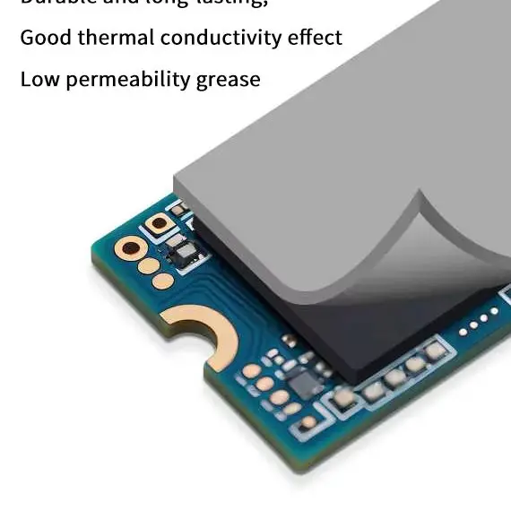 

2 шт. 15 Вт M.2 термопрокладка проводящая прокладка лист 0,5/1,0/1,5 мм кремниевый SSD термопрокладка клейкая изоляционная термопрокладка для ноутбука