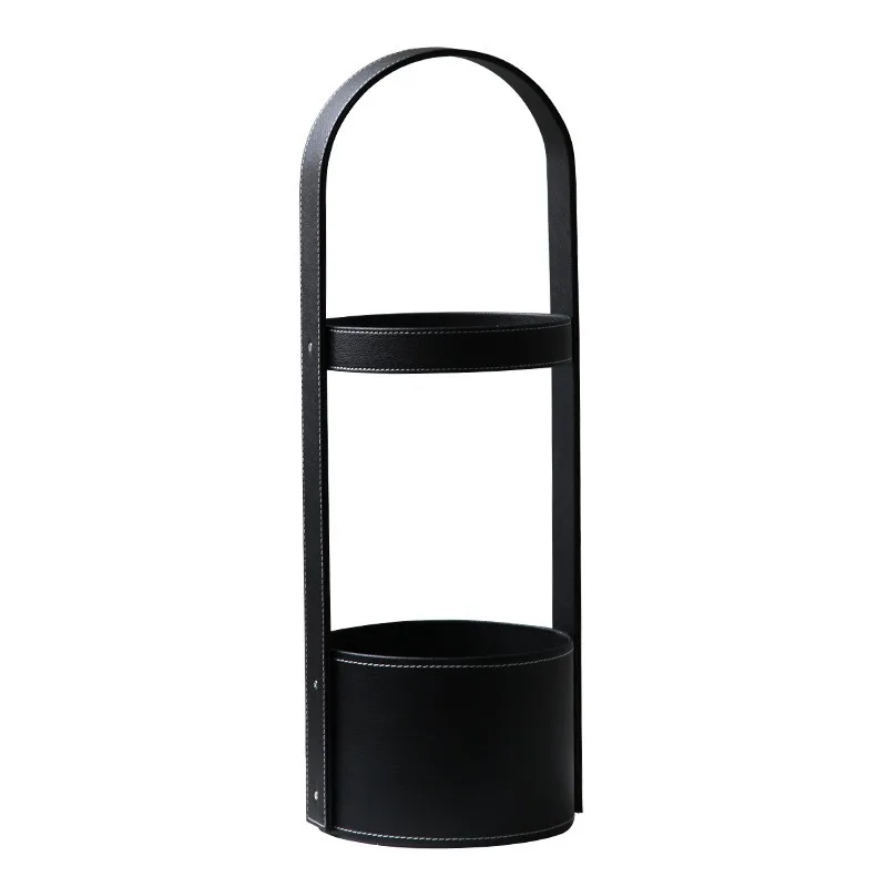 Modern minimalist creative umbrella rack, leather umbrella bucket, sales office model room, hotel entrance hall, soft decoration