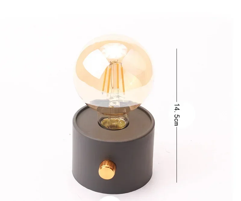 الرجعية لمبة ليلة ضوء غرفة نوم النوم ضوء سطح المكتب جو الحلي بطارية تعمل بالطاقة