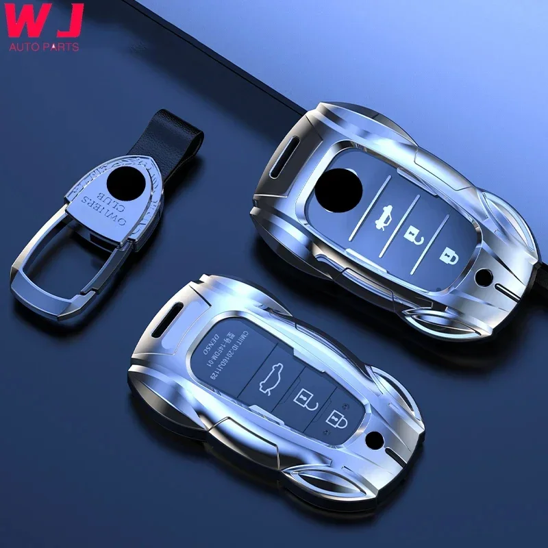 

Metal Car Remote Key Cover Case Holder Shell Fob For Toyota Crown Corolla Camry CHR BZ4X Prado RAV4 Avalon Prius Alpharo Mirai