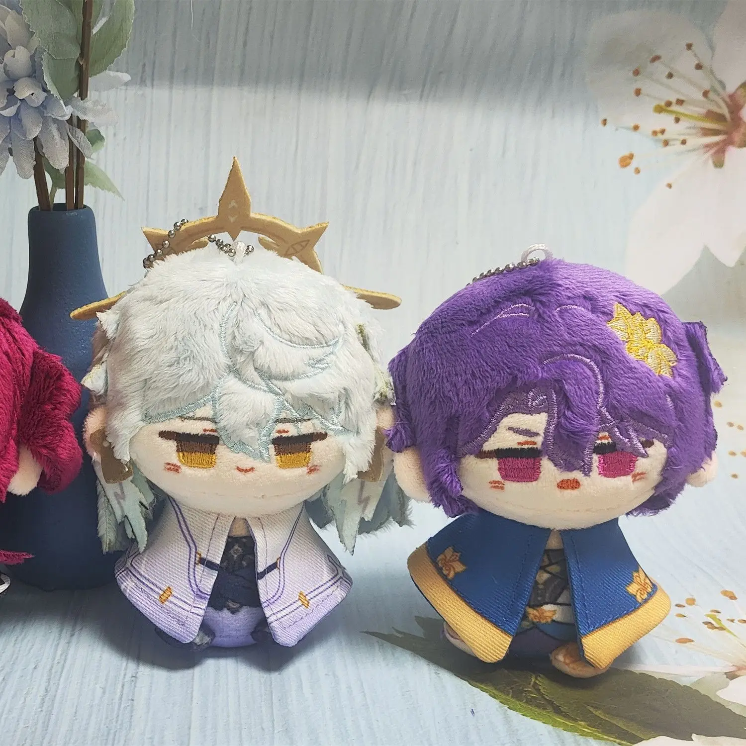 10cm Honkai Star Rail Anime Pluszowe Lalki Castorice The Herta Zawieszka do Plecaka Figurka z Kreskówki Anime Wypchane Zabawki Pluszaki