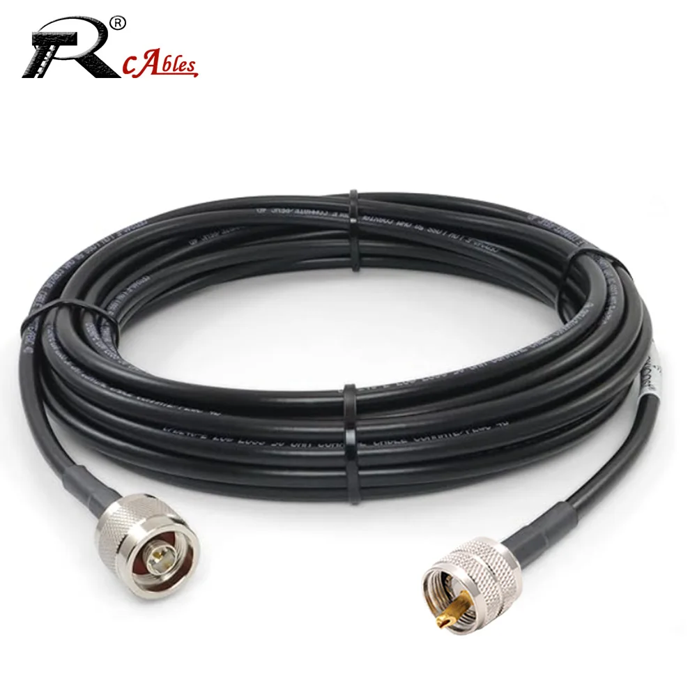 

N Male to PL259 UHF SO239 UHF RF Coaxial LMR240 Cable Connector Signal Antenna Low Loss Standing Wave Pigtail Adapter Jumper