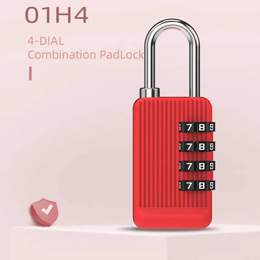 Portable Zinc alloy 4 Digit Password Lock Anti-theft Padlock Dormitory Cabinet Lock Luggage Combination Lock Travel