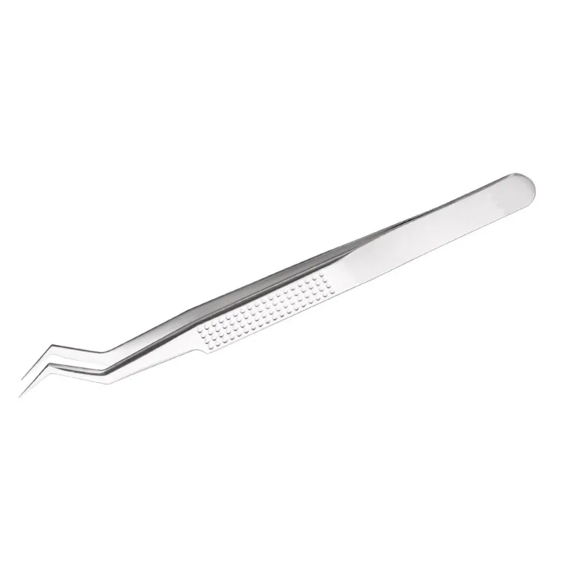 A26I-Ultra Sharp Bent Tip Anti-Slip Chip For Mobile Repair For Soldering Tweezers-Precision Tool