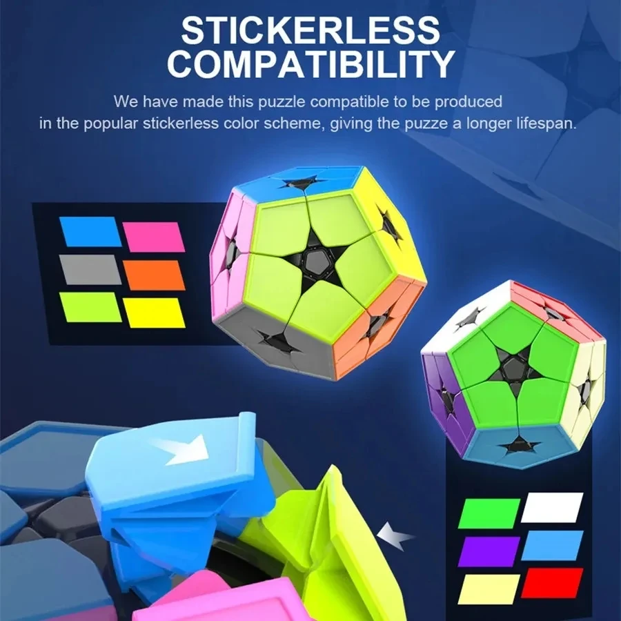 Moyu MeiLong 2x2 Kibiminx Megaminxeds Cubo Magico dodecaedro professione velocità Puzzle Cubo Magico giocattoli regali di natale di compleanno