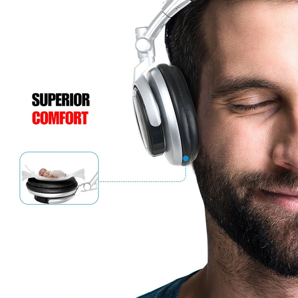 หูฟังแบบมีสาย SENICC ST-80 เสียงเบสหนักแน่น HIFI สำหรับสตูดิโอ ดีเจ และฟังเพลง