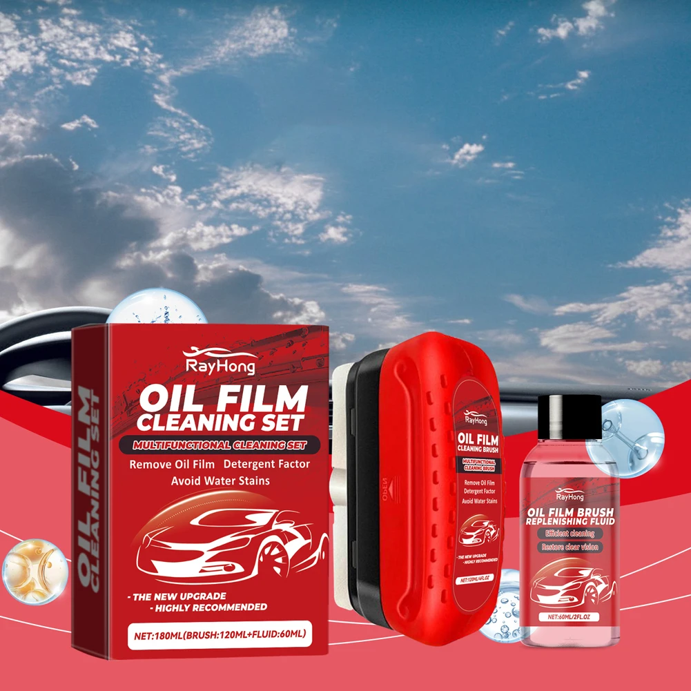 Glass Cleaning Board with Glass Oil Refill Universal Glass Cleaning Wipe Board Dust Remover Automobile Windshield Wiper Tools image 2