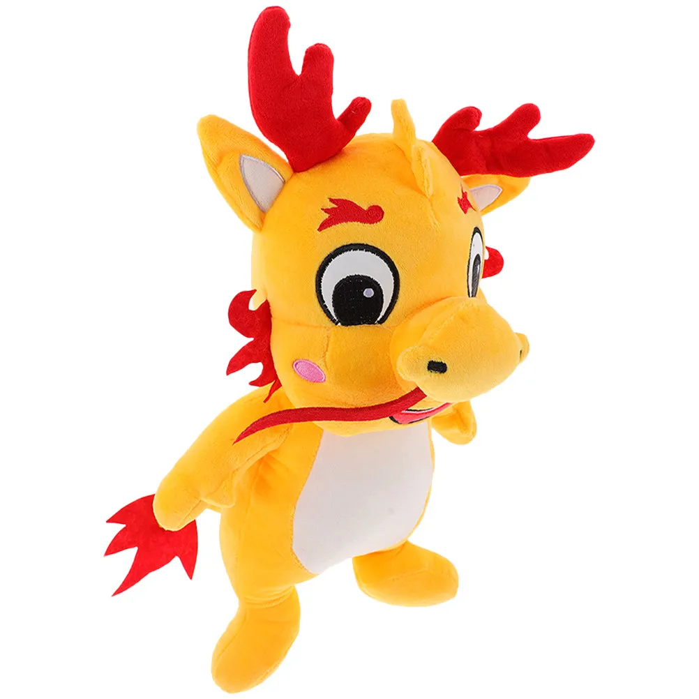 

Stuffed Dragon Animal Lovely Shape Creative Design Long-Lasting Color Perfect Gift for Kids Friends Family Chinese Zodiac Year