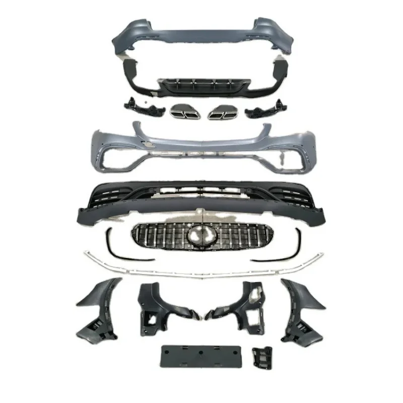 

Front And Rear Bumper With Grille Body Kit Complete For X253 Modified To GLC63 Style Factory Price2019+