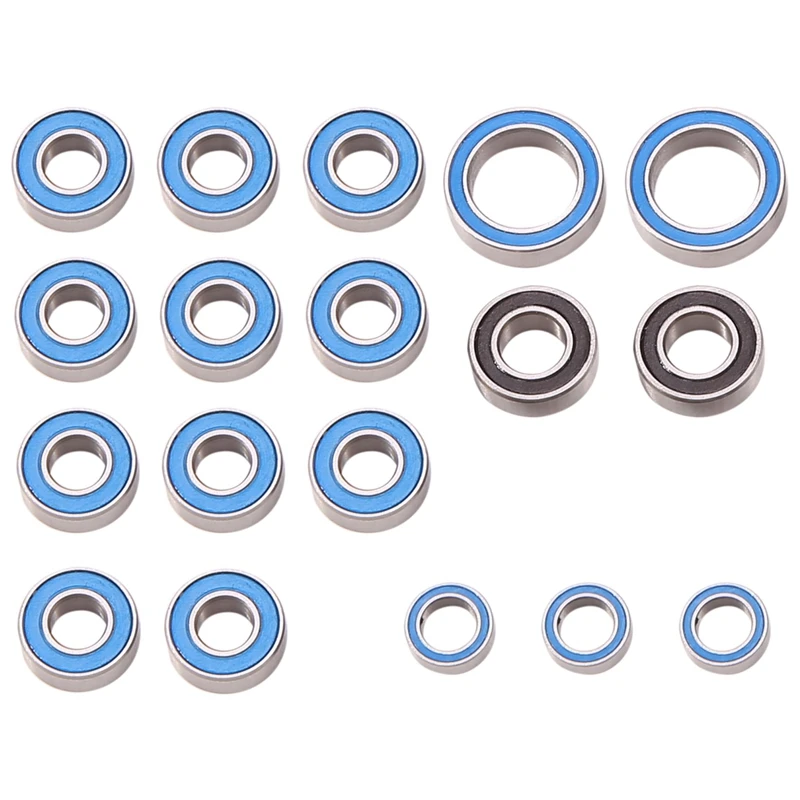 18PCS Rubber Sealed Ball Bearing Kit For Tamiya CC-01 CC01 1/10 RC Car Upgrades Parts Accessories