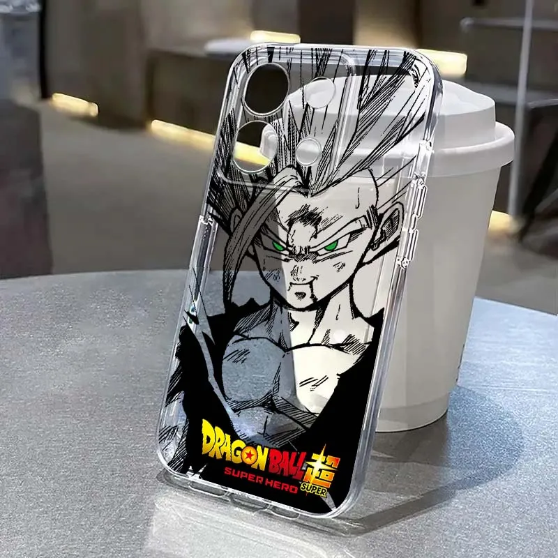 

Dragon Ball Zamas Son Gohan Phone Case For Xiaomi Redmi Note 8 8T 9 9T 11E 12 13 14 Pro Plus Turbo 5G Fashion TPU Transparent