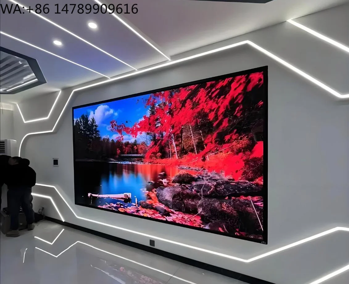Pantalla LED Gigante para Interiores P1.5 con Carteles Digitales y Animaciones para Eventos de Iglesias, Escenarios y Centros Comerciales