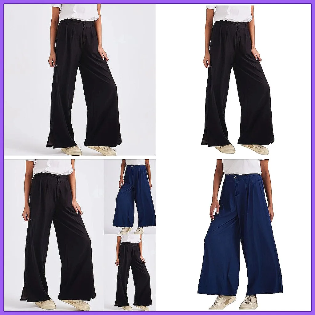 

High Elastic Loose Yoga Denim Pants for Women, Wide Leg Slimming with Pockets - Sports Leisure Fitness