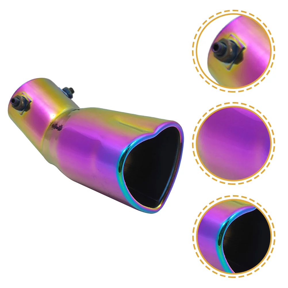 Car Exhaust Tip Muffler for Heart Shaped Automotive Replacement Pipes Accessories Cars