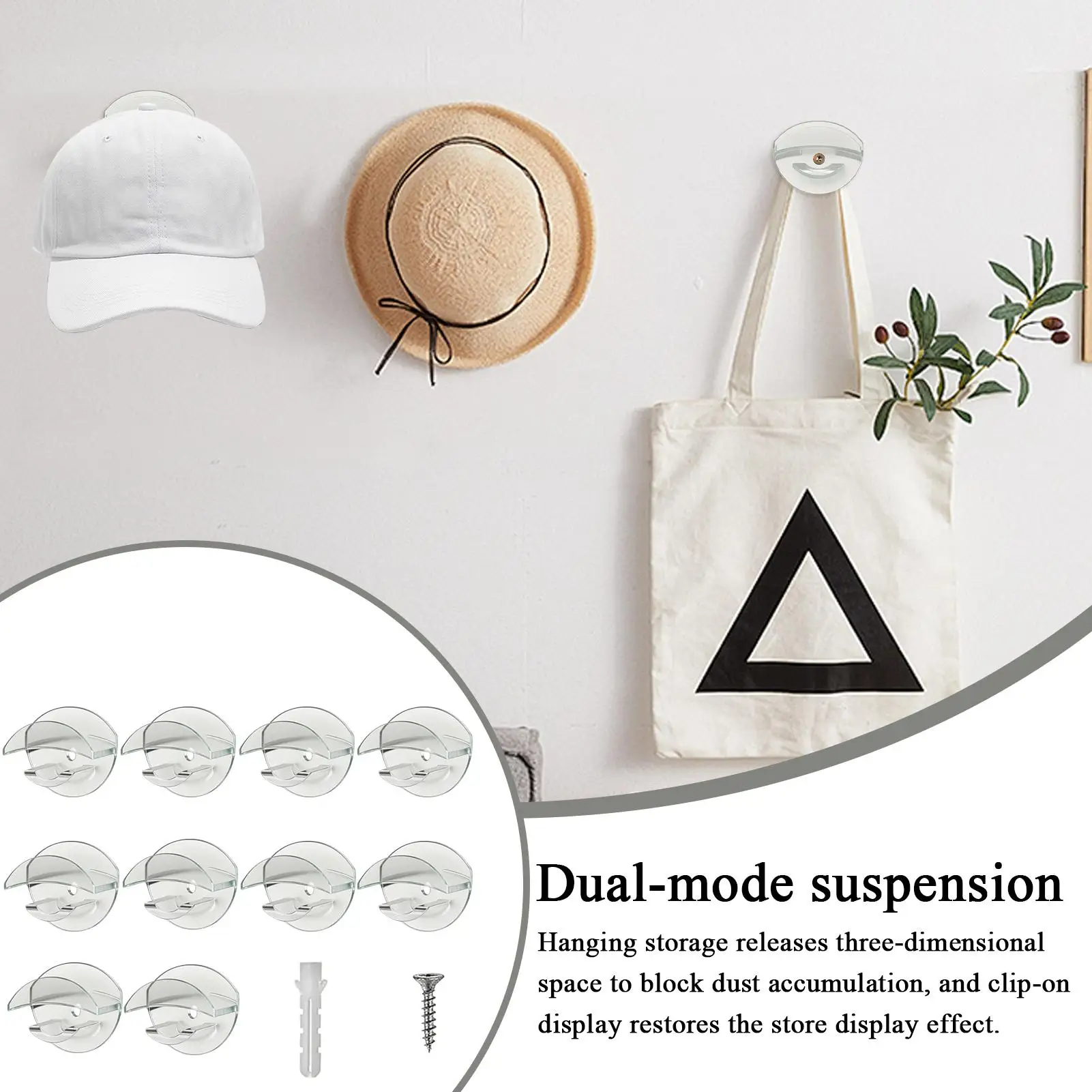 Adhesive Hat Hooks For Wall 10 Pieces No Punching Hat Hanger No Punching Adhesive Hooks For Bathroom Shower Kitchen Bedroom