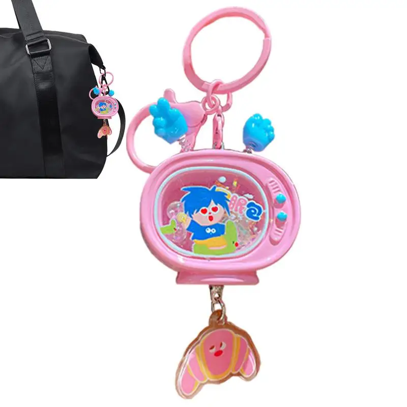 

Creative TV Pendant TV-Shaped Keychain TV Shaped Keyring Ornamentation Kit For Friends Children Boys Girls Kids