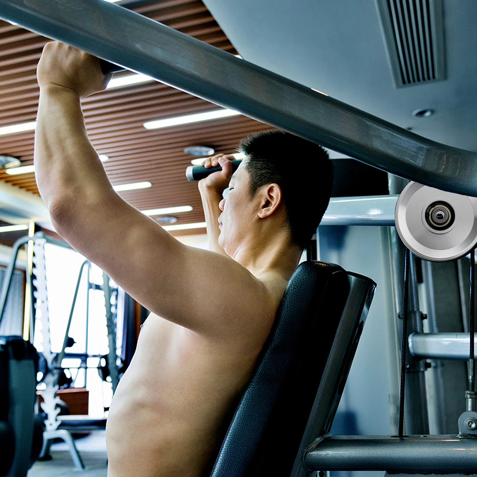 

1Pcs Aluminum Alloy Heavy Load Bearing Pulley Gym Equipment Accessory High Machined Durable Lightweight Fitness