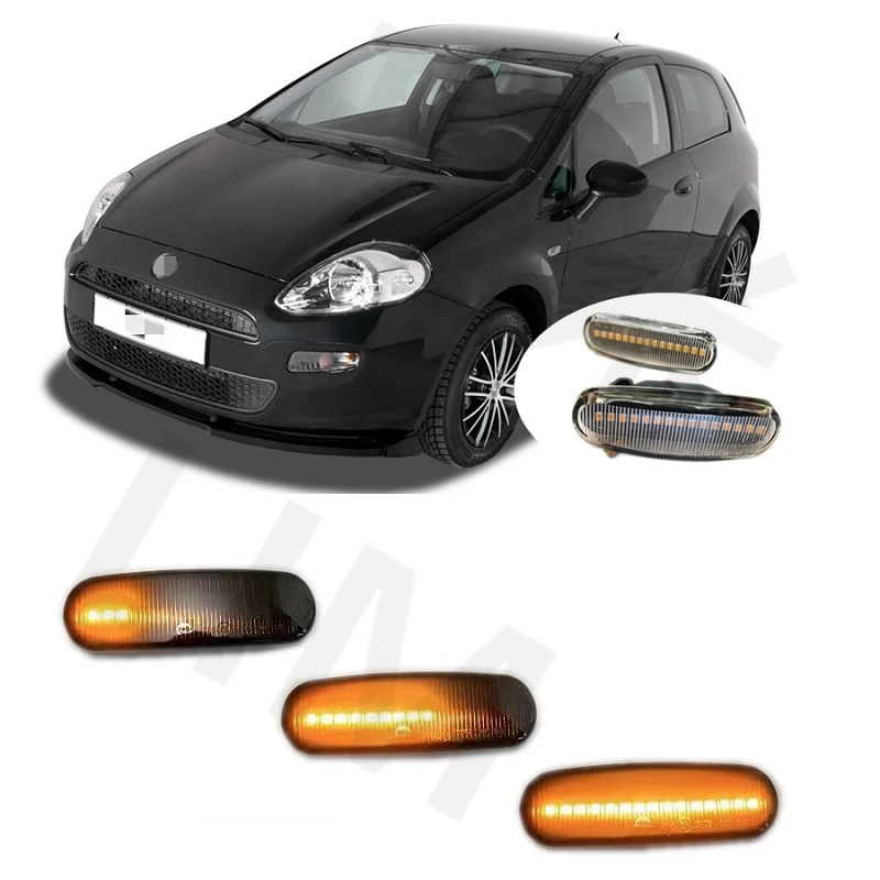 for Fiat Punto Evo 199 2008 2009 2010 2011 2012 2013 2014 2015 2016 2017 2018 Sequential Dynamic LED Side Marker Signal Light