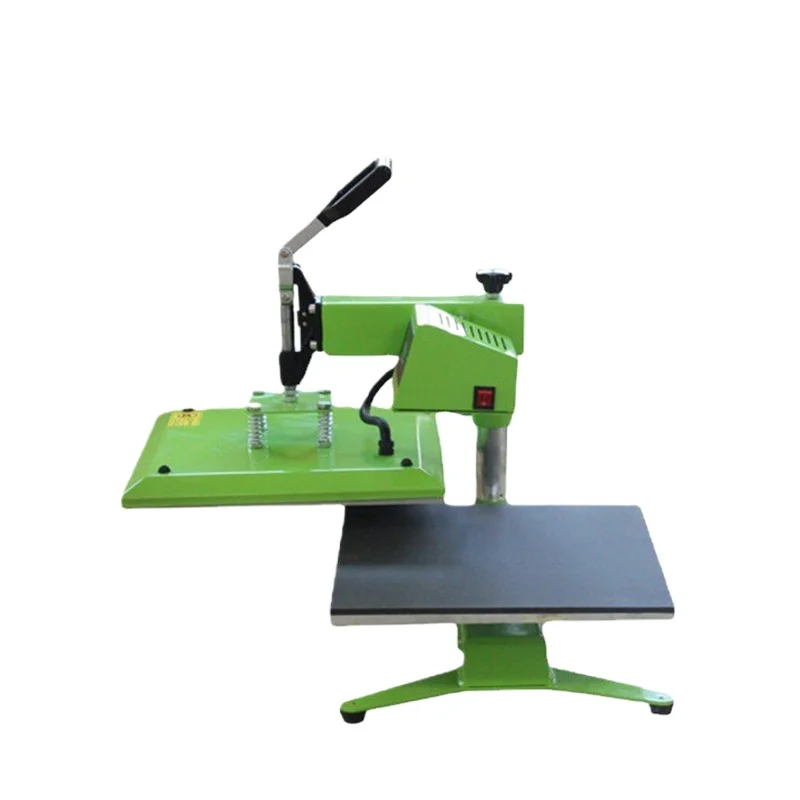 Manual shaking head printing machine 40 * 50CM clothing T-shirt heat transfer machine, flat pillowcase hot stamping machine