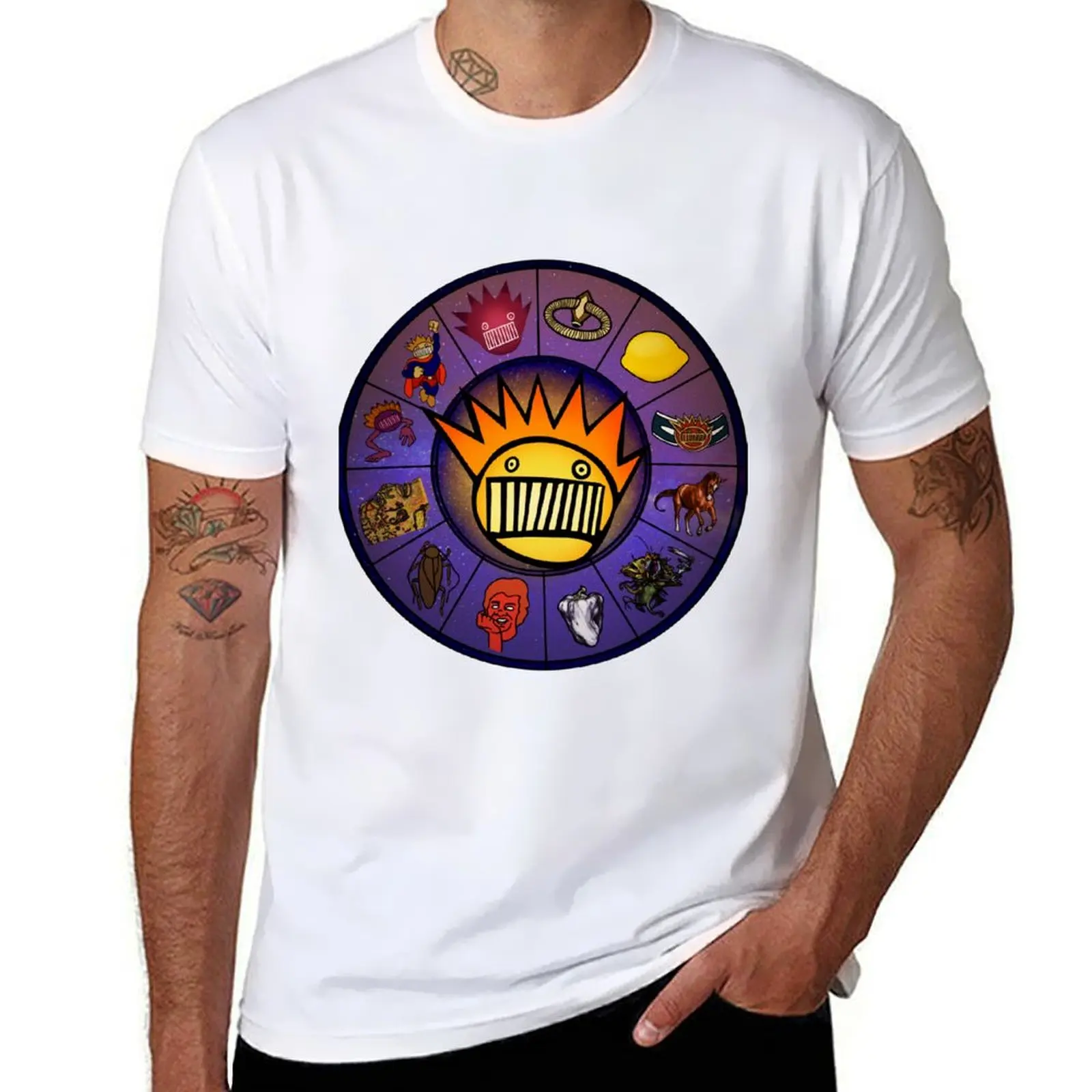 

Boognish Rising 2.1 - Ween Horoscope Astrology Birth Chart T-Shirt t shirts for man pack cotton t shirts for man cotton T-Shirt
