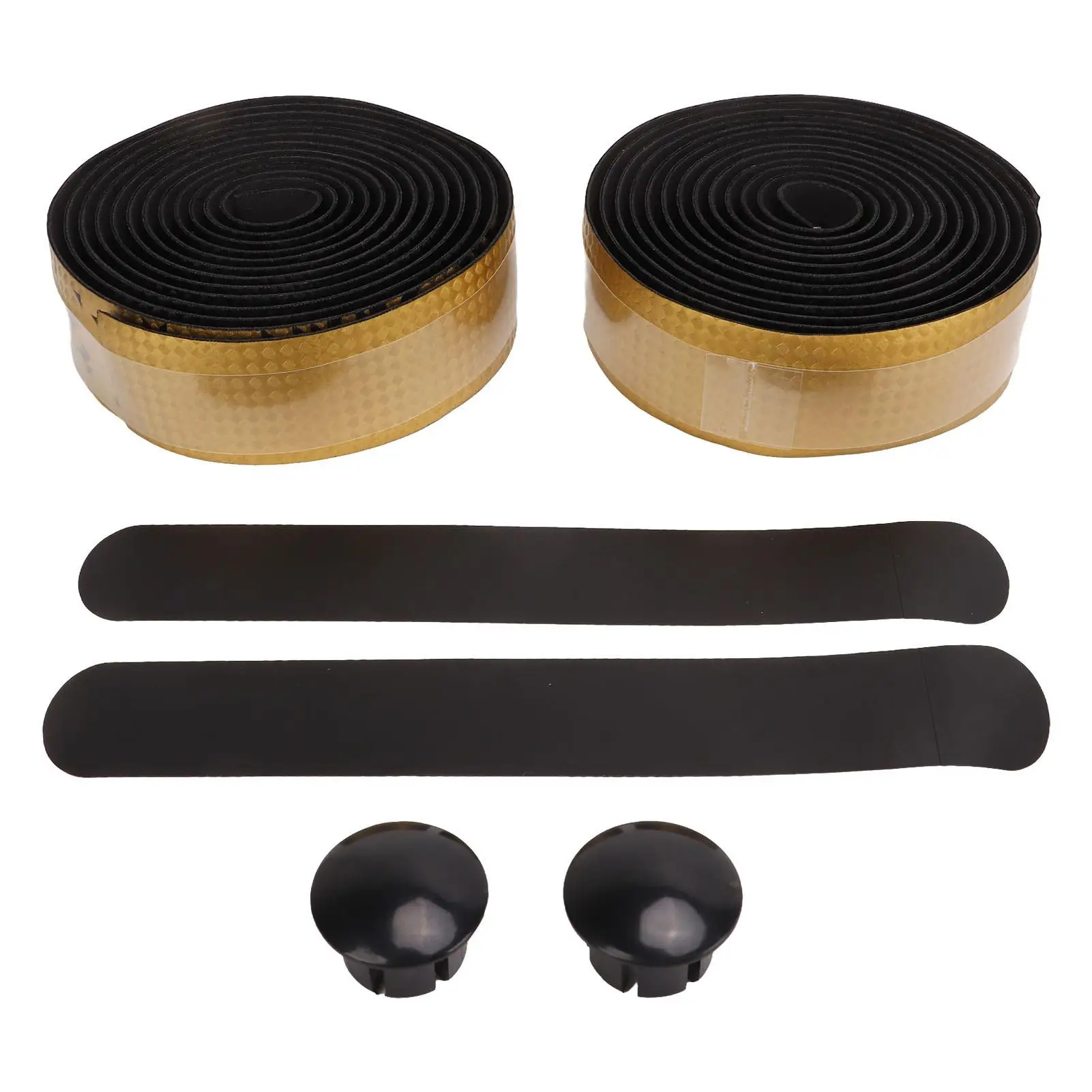 Carbon  Pattern Bike Handlebar Tape - Soft, Water Resistant & Easy Installation | Relieve Hand Stress & Includes Plugs