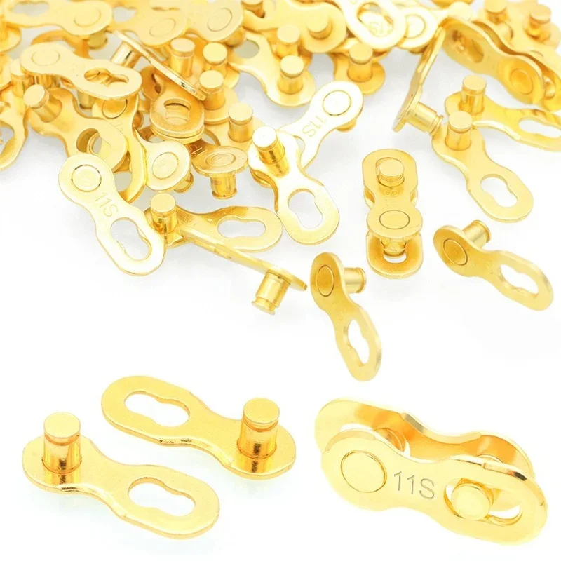 Bicycle Chain Quick Link Connector Lock Buckle Joint 6-12 Speed For Road Bike Cycling Replacement Parts Set Gold - view 5