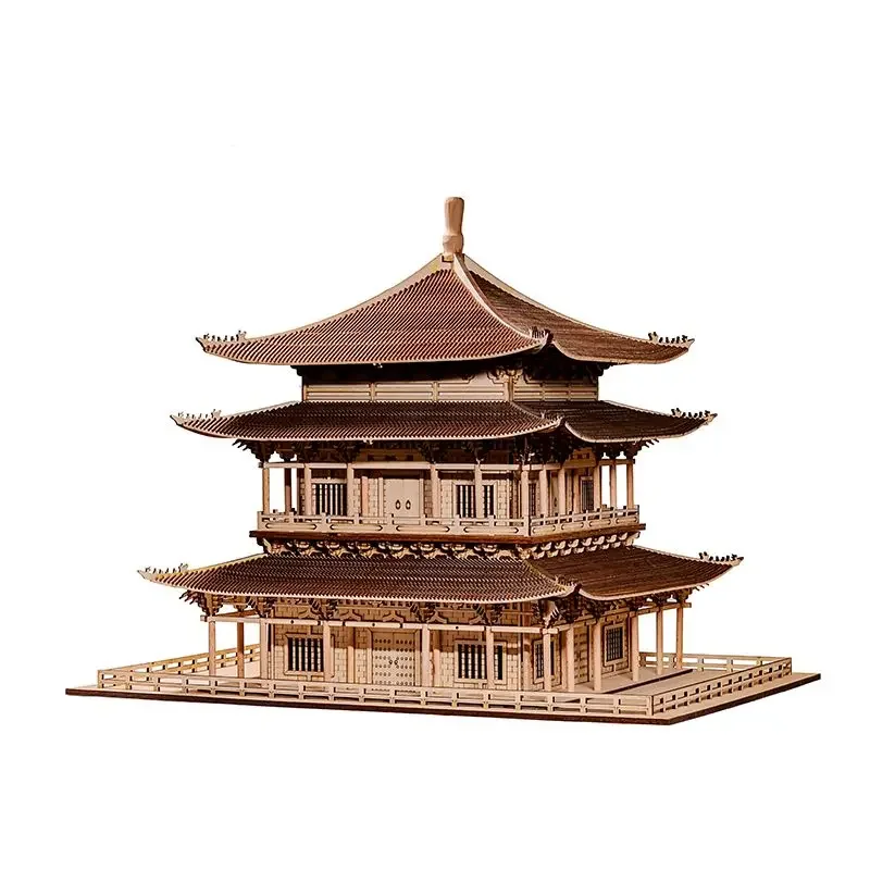 Chinese architectural model ancient style Zen hotel lobby landscaping handicrafts Chinese style pendulum