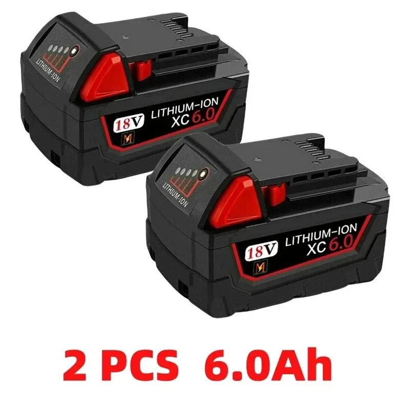 

18V lithium-ion battery 9000AH For Milwaukee M18, M18B, M18B2, M18B4, M18B5, M18B9, M18BX,C18B,C18BX 18V 6.0/8.0/12.0Ah