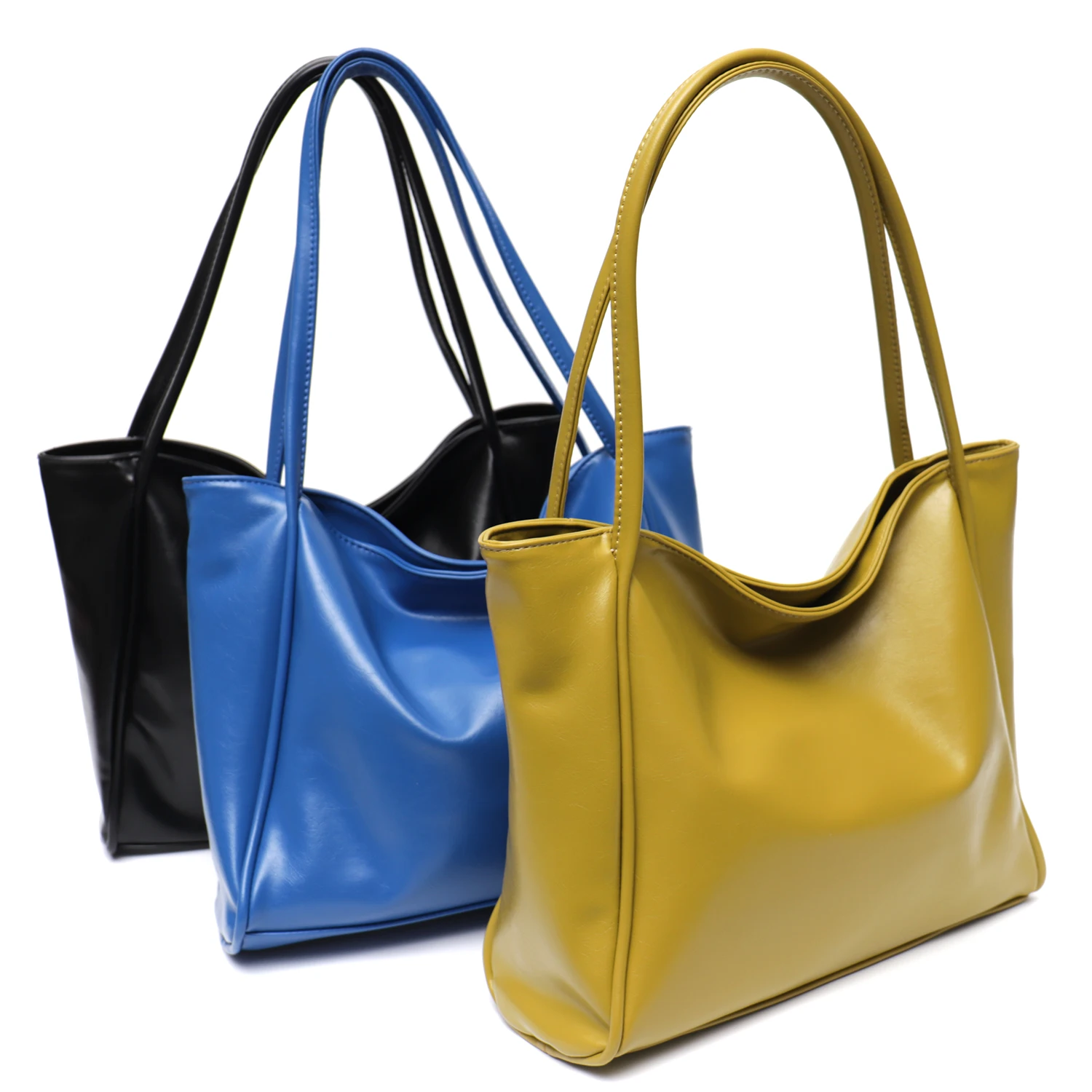 CEZIRA Luxury PU Tote in pelle vegana per donna moda borse a tracolla per lo Shopping di grande capacità borse morbide per Laptop quotidiane