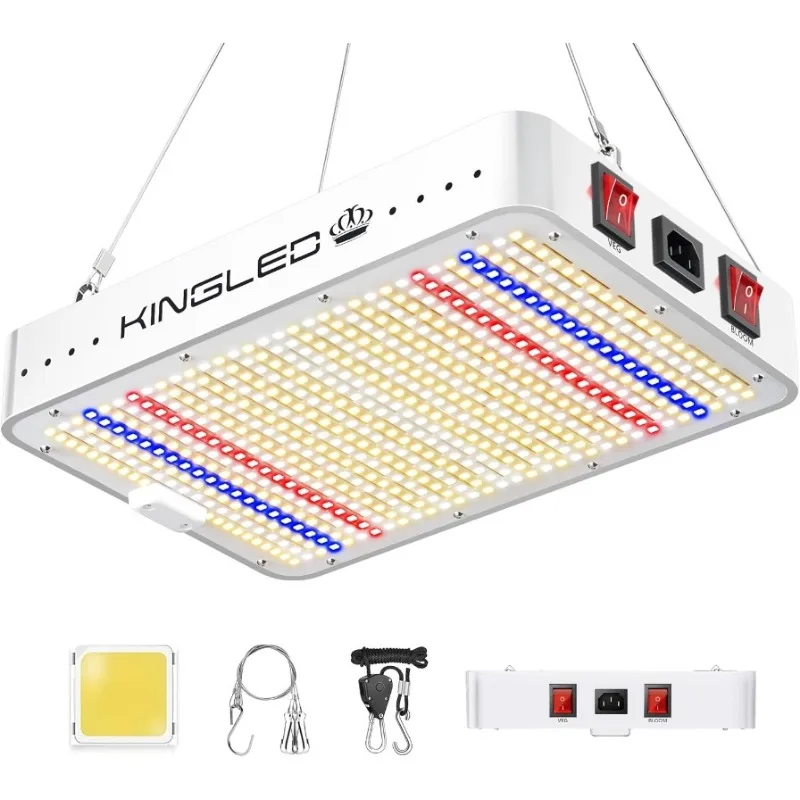 

KingLED 2024 Newest KP1000 LED Grow Lights with Yield LEDs 2x2ft Coverage Full Spectrum Grow Lights for Indoor Hydroponic Plants