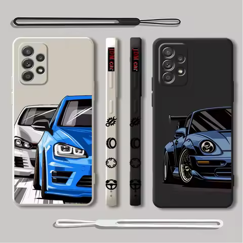 Sports Car Tokyo JDM Case for Samsung Galaxy A33 A12 A52 A15 A14 A54 A11 A55 A53 A13 A32 A22 A23 A34 A25 A24 A42 A21s Soft Cover