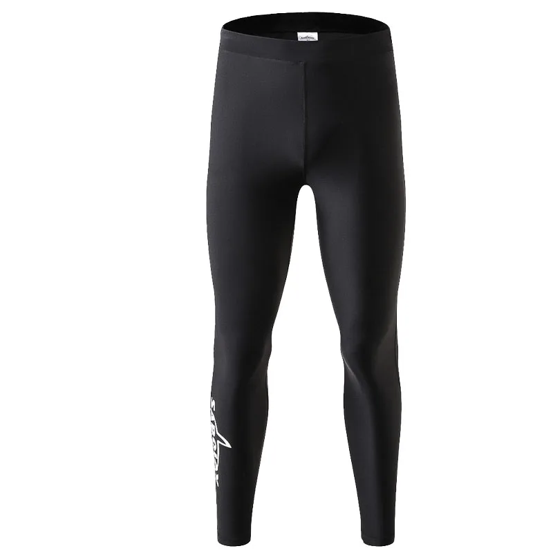 Men  Rash Guard  Surf Diving Pants High Elastic Tight Long  Rashguards Swimsuit Sunscreen Swimming