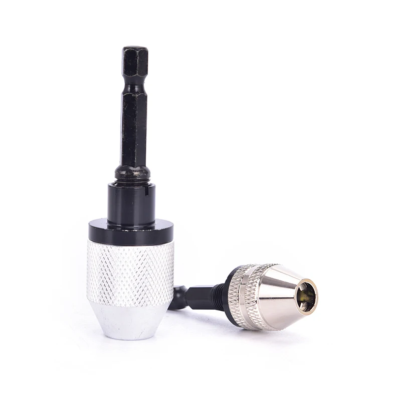 

1/4" Hex Shank Keyless Drill Chuck Bit Driver Quick Change Converter Adaptor