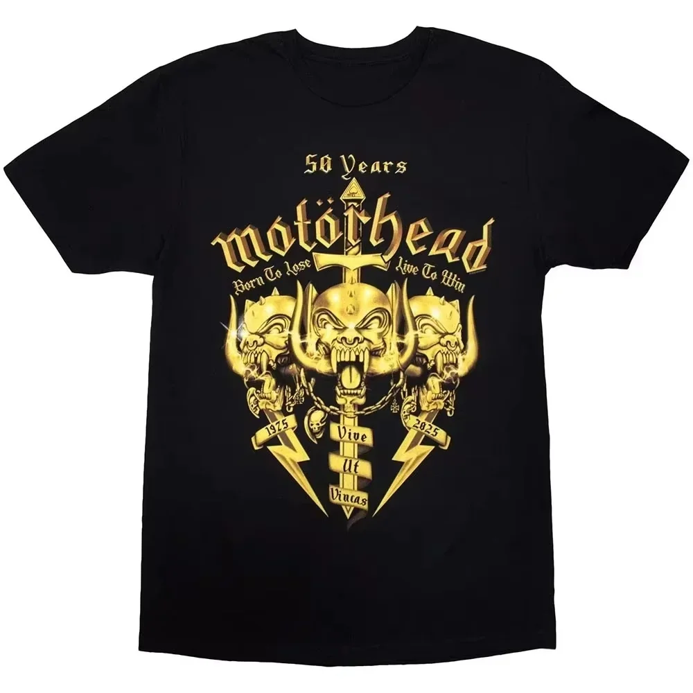 Sommer 2026 Heißes Legendäres Britisches Heavy-Metal-Band Motorhead Themen-Outdoor-Freizeit-Modisches Herren-Kurzarm-T-Shirt – Detail 5