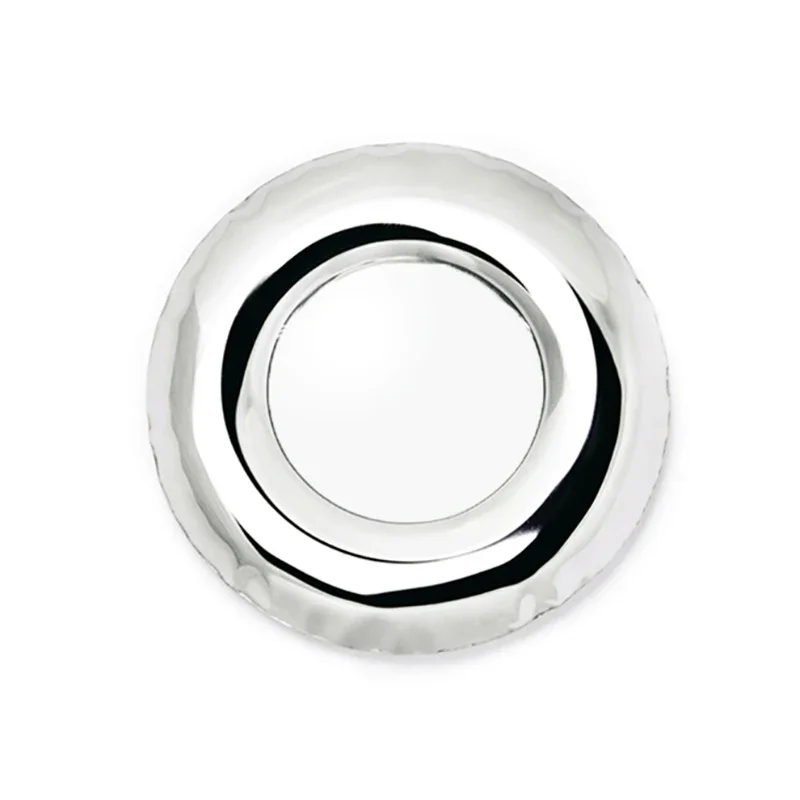 Desktop Makeup Mirror Stainless Steel Art Installation Barber Shop Beauty Salon Makeup Mirror