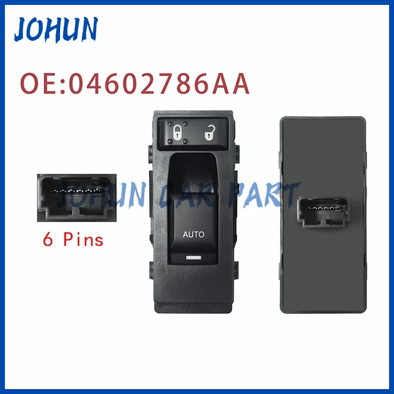 Lève-vitre électrique côté droit avant 04602786AA, bouton de commutation de lève-vitre pour Jeep Dodge Chrysler, nouveaux accessoires de voitures