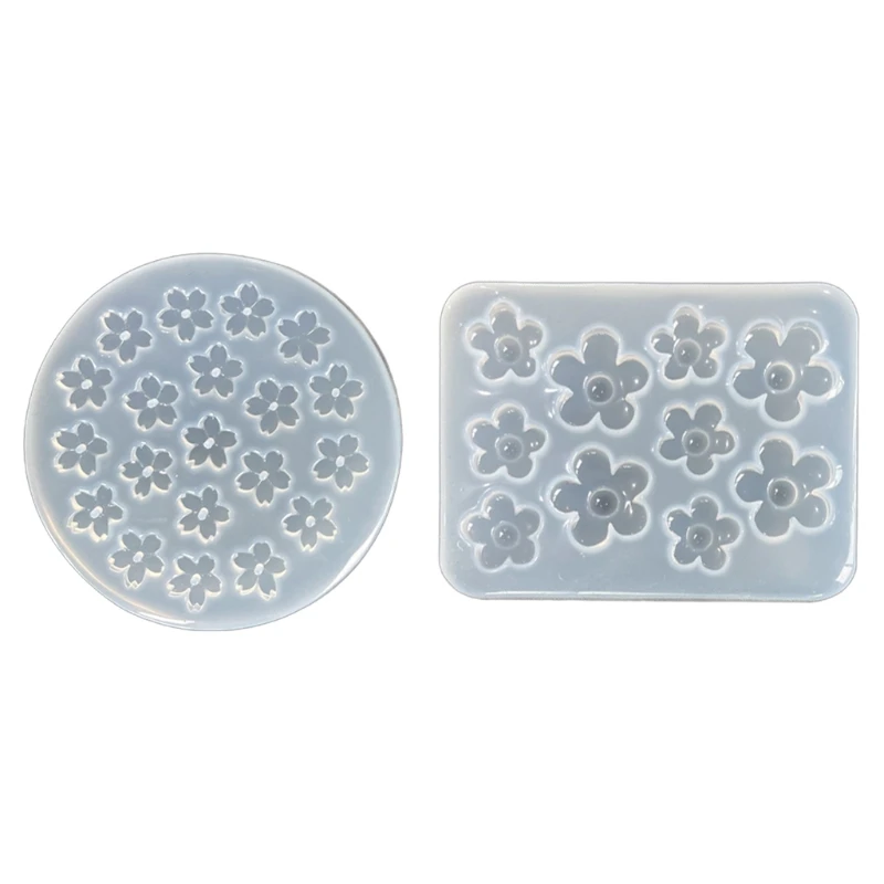 

Small Flowers Crystal Epoxy Resin Mold Earrings Jewelry Silicone Mould DIY Crafts Decorations Casting Tool