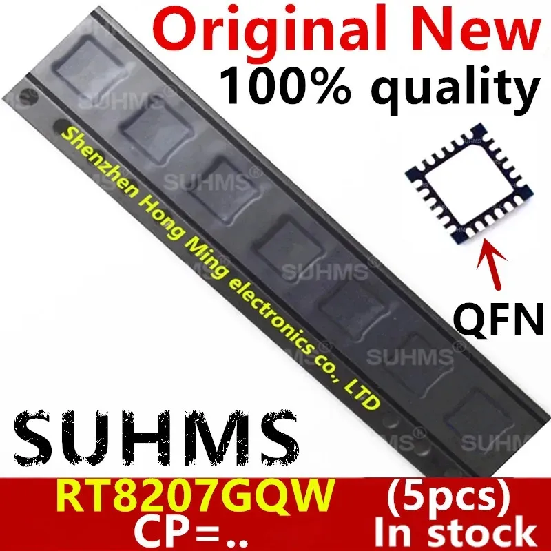 (5piece) 100% New RT8207GQW RT8207 CP=CM CP=.. QFN-24 Chipset