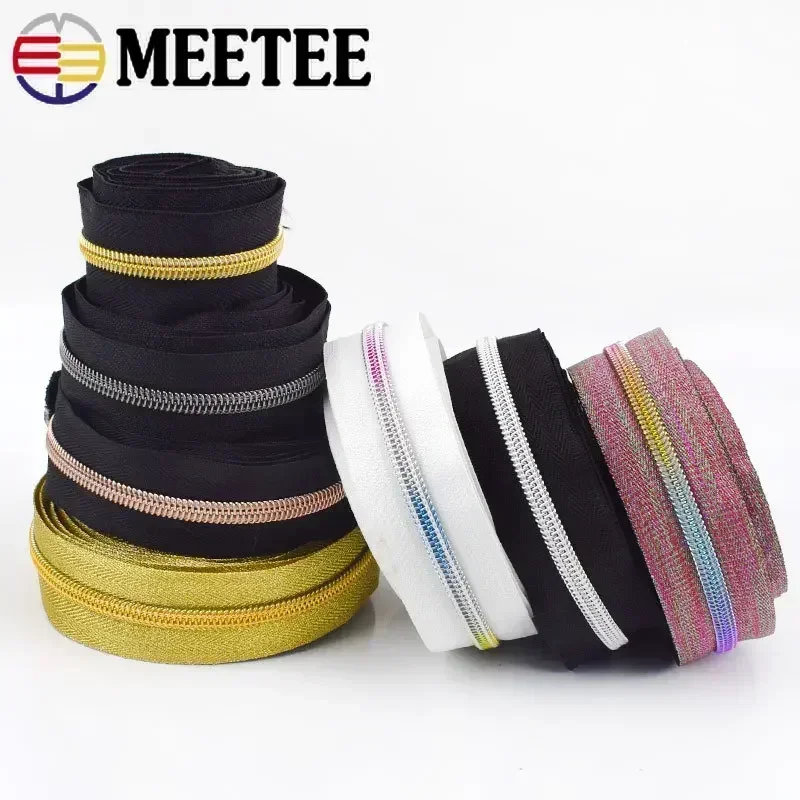 5# Nylon Zipper for Sewing DIY Clothes Bag Zips By The Meter Sports Coat Coil Plastic Zippers Tape Garment Clothing Accessories