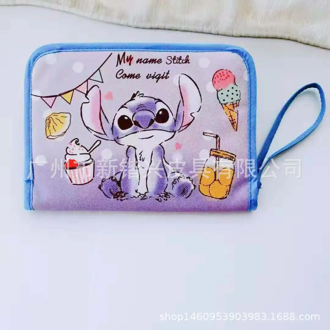 Disney Mickey Stitch Donald Duck 5561 Fashion Anime Passport Wallets Cartoon Handbag Covers Travel Accessories Storage Bags Gift