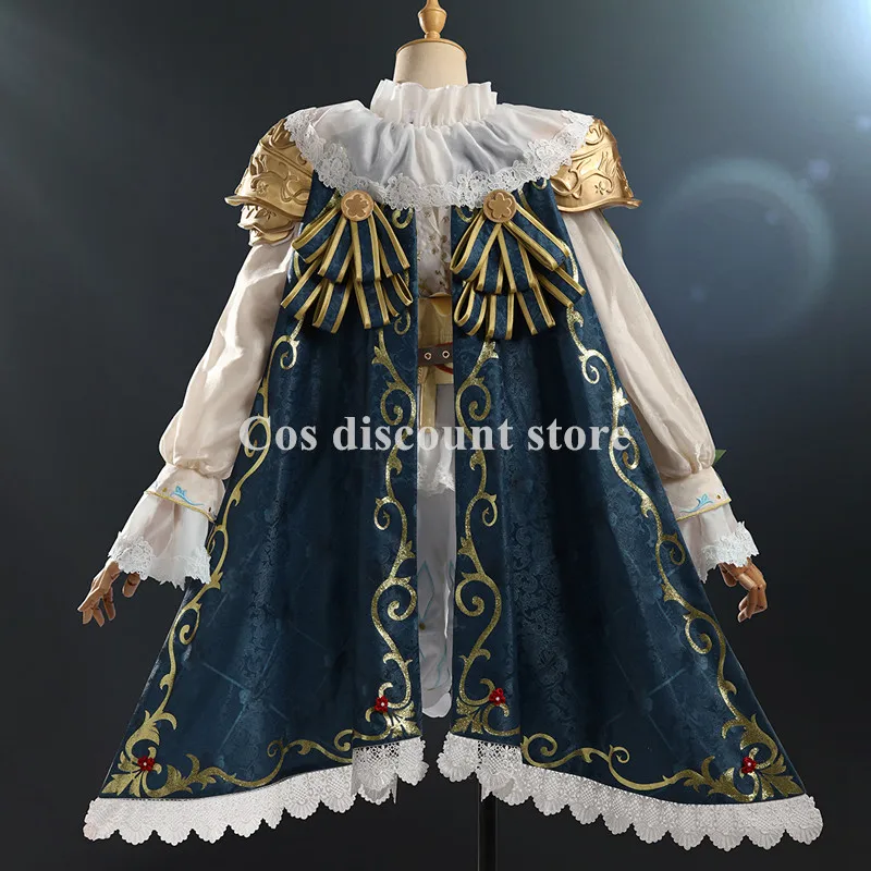 Half-Elf Knight Role Play Cosplay Costume Game Identity V Halloween Women Girl Grave Keeper Cos Clothing With Hat Full Set 2024